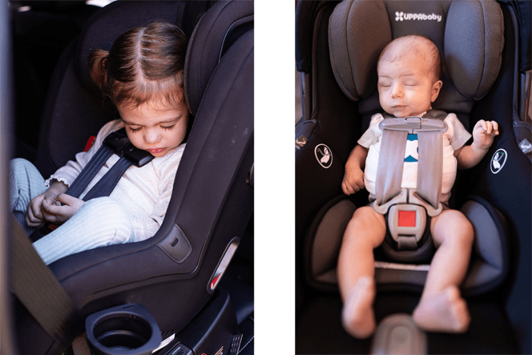 Sleeping Babies in Car Seats Taking Cara Babies
